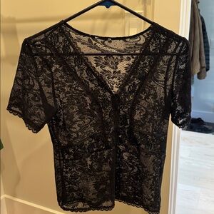 Black Lace Top size small